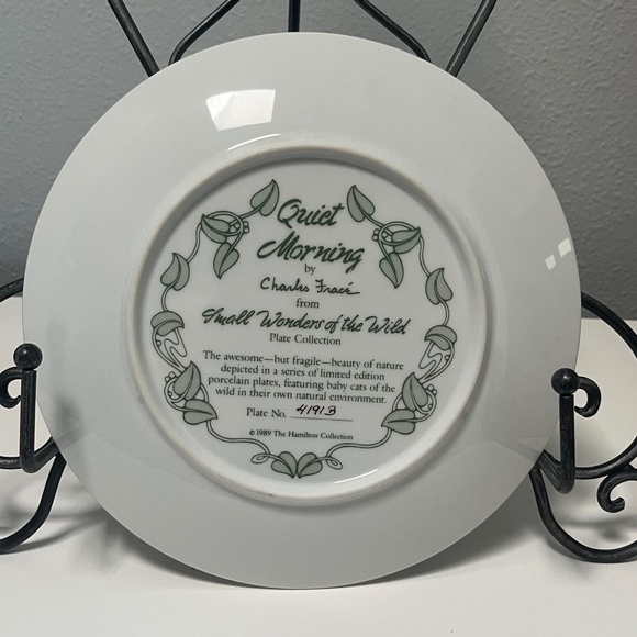 Quiet Morning by Charles Fracé  Small Wonders of the Wild Plate # 4191 B Leopard - Picture 10 of 14